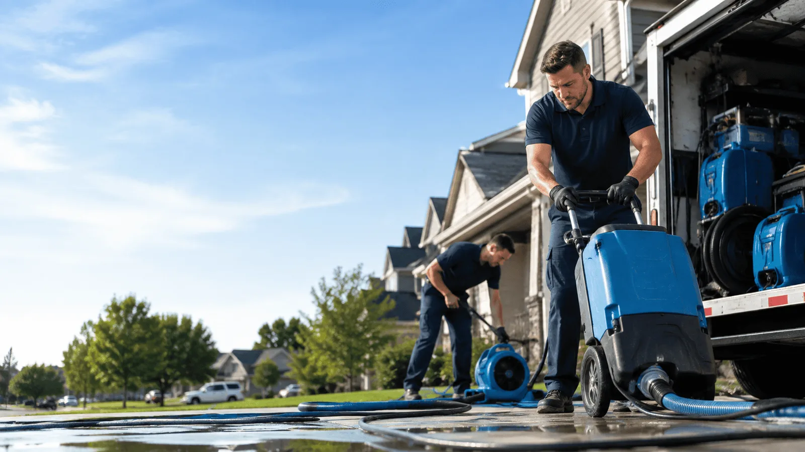 Dehumidification being performed in Port Trevorton, PA